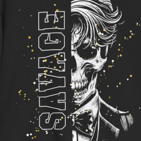 Graphic tee orginal design shirt Savage T-shirt Dark Crime - Picture 1 of 7